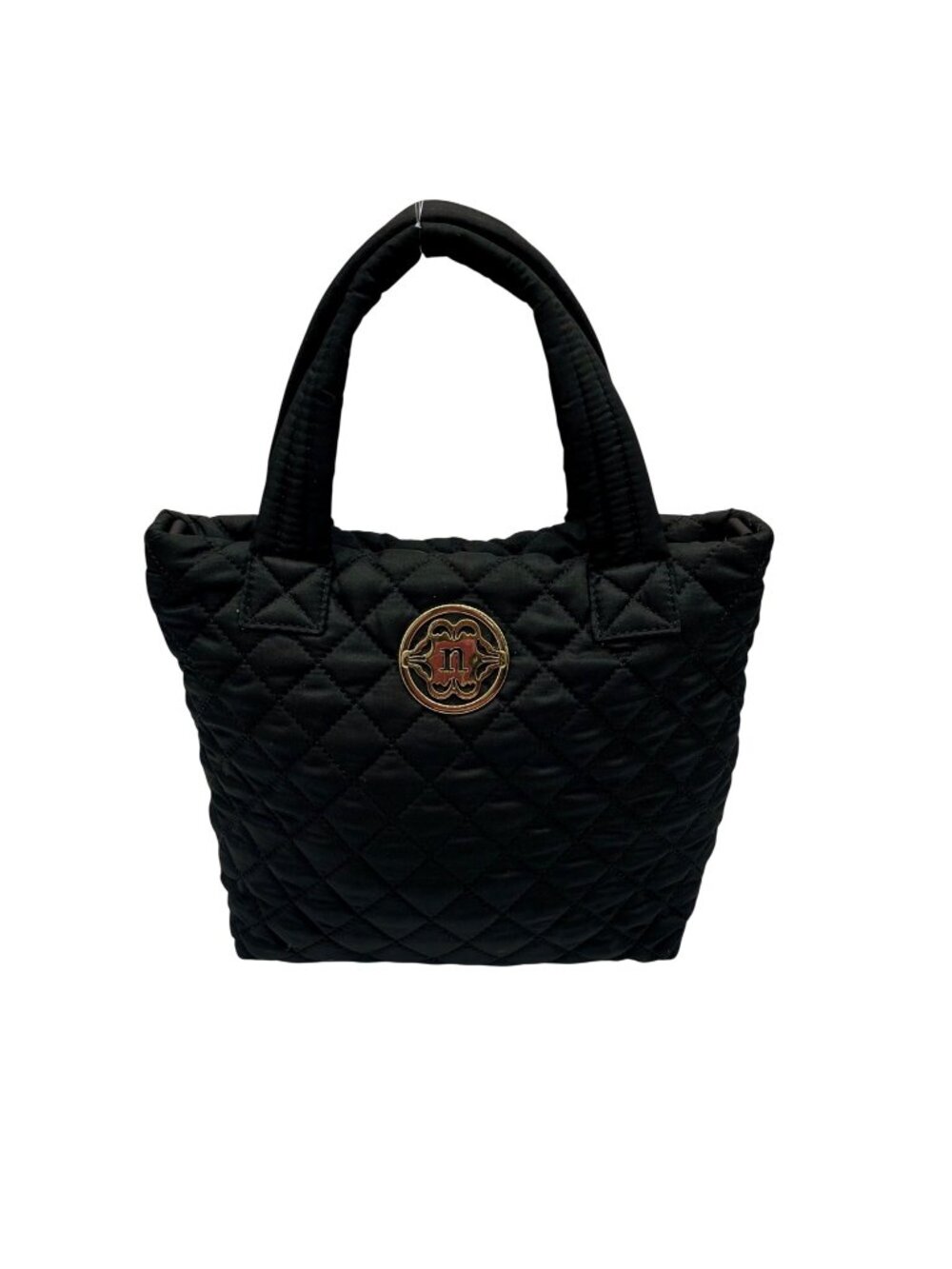 Nanette Lepore Black Quilted Fabric Handbag